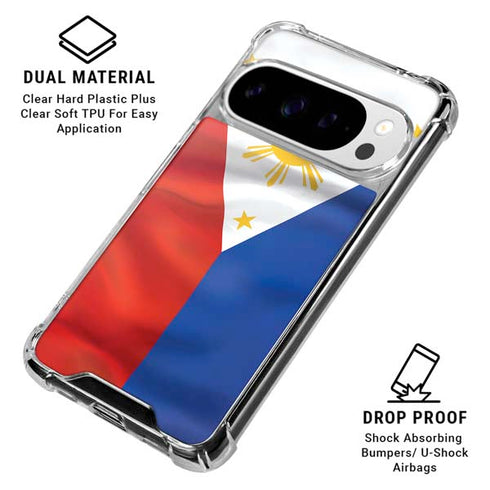 Philippines Flag Google Pixel 10 Pro Clear Case